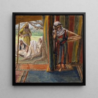 Sarah entend et rit - James Tissot