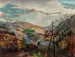 Großes rauchendes Gemälde der Berge bei Waynesville in den Bergen von North Carolina - Sarah Ann Freeman Clarke — Ansicht des Kunstwerks