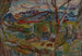 Mountain Landscape Painting with Cows - Sasza Blonder — artwork view