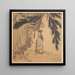 Savant painting with stick and brush - Chen Hongshou — framed artwork on a wall
