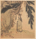 Savant painting with stick and brush - Chen Hongshou — artwork view