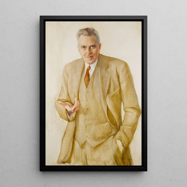Portrait of a Gentleman - Saveli Abramovich Sorin — framed artwork on a wall