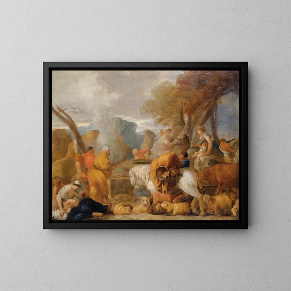 Szenen des Opfers - Sébastien Bourdon — gerahmtes Bild an der Wand