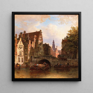 Scène à Amsterdam - Elias Pieter van Bommel