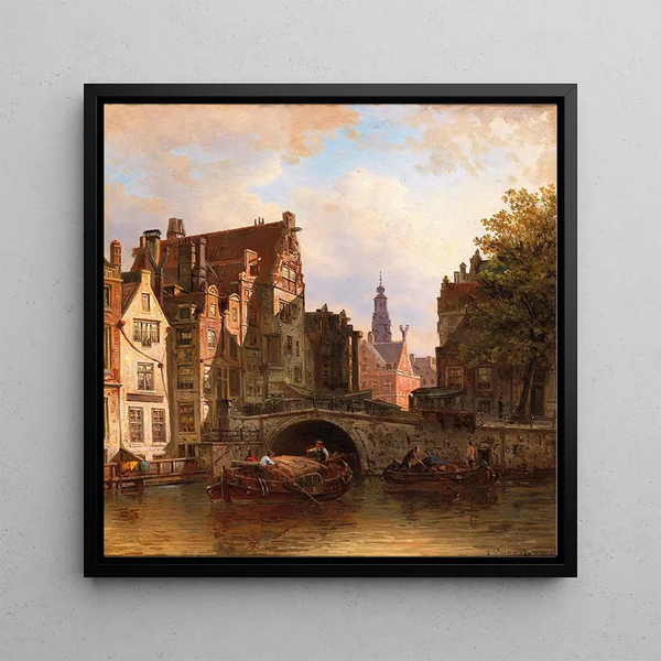Scène à Amsterdam - Elias Pieter van Bommel