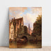 Scene in Amsterdam by Elias Pieter van Bommel — wall display of the artwork