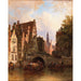 Scene in Amsterdam by Elias Pieter van Bommel — displayed in an interior