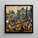 Scene of Market with Ecce Homo - Joachim Beuckelaer — framed artwork on a wall