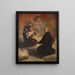 Saint Félix Cantalicio con il Bambino Gesù e Dio Padre - Scuola di Madrid — quadro incorniciato alla parete