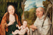 Die Jungfrau mit Kind mit heiligen Bernard von Clairvaux - Schule von Brügge — Ansicht des Kunstwerks