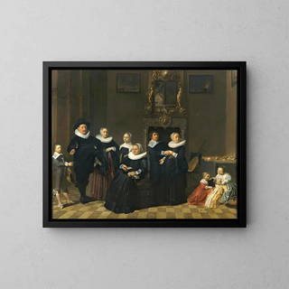 School of Haarlem - Portrait Of A Family In An Elegant Interior.webp