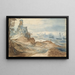 Château sur le Rivage - École de Pieter Bruegel l'Ancien — gerahmtes Bild an der Wand