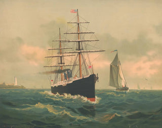 Schultz  Co Lith - Entering Boston Harbor.webp