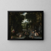 Baigneurs - Sebastian Vrancx — gerahmtes Bild an der Wand