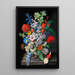 A large bouquet of flowers - Sebastian Wegmayr — framed artwork on a wall