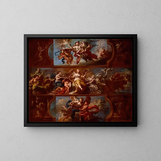 Allegorie - Sebastiano Conca — gerahmtes Bild an der Wand