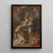 La Vierge apparaissant à Saint Philippe Néri - Sebastiano Conca — framed artwork on a wall