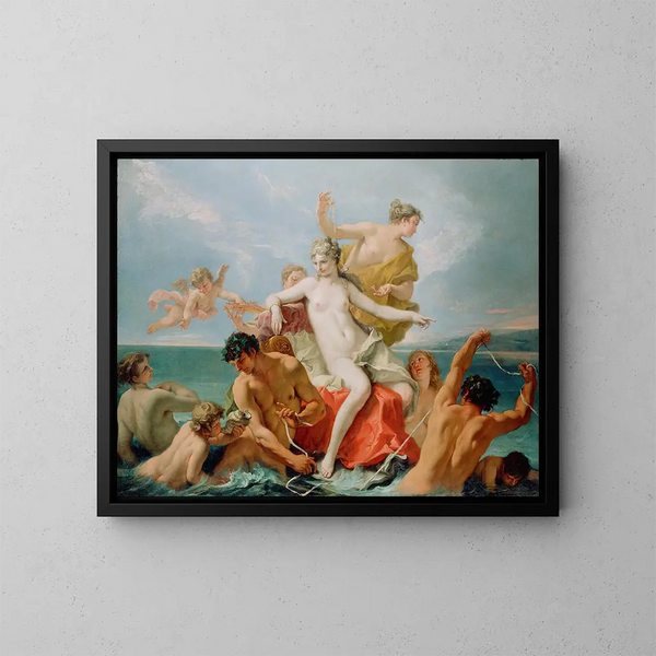 Triumpf der Venus Marine - Sebastiano Ricci — gerahmtes Bild an der Wand
