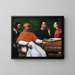 Cardinal Bandinello Sauli, suo segretario e due geografi - Sebastiano del Piombo — quadro incorniciato alla parete