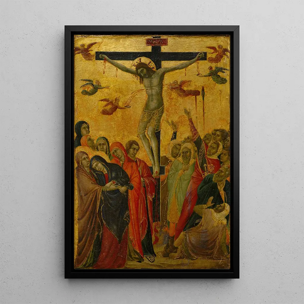 The Crucifixion - Segna di Buonaventura — framed artwork on a wall