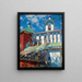 the Pskovo-Pechersky Monastery Bell Tower - Sergei Arsenevich Vinogradov — framed artwork on a wall