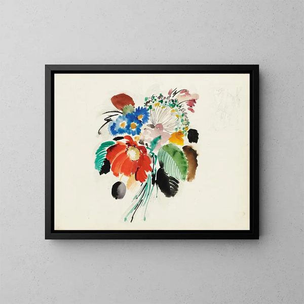 Blumenstrauß gemischt - Sergey Chekhonin — gerahmtes Bild an der Wand
