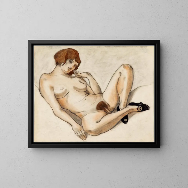 Akt - Sergey Yurievich Sudeikin — gerahmtes Bild an der Wand