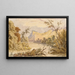 Vista a 100 miglia sopra St Louis - Seth Eastman — quadro incorniciato alla parete