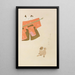 Unai no tomo Pl 255 - Shimizu Seifu — framed artwork on a wall