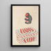 Unai no tomo Pl 260 - Shimizu Seifu — framed artwork on a wall