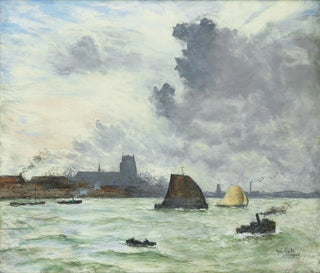 Siebe Johannes Ten Cate - Vue du Port de Dordrecht.webp