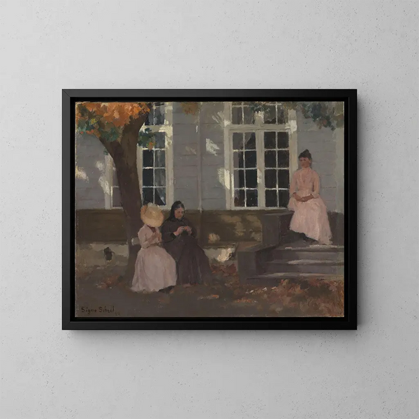 Die Künstlerhaus in Toten - Signe Scheel — gerahmtes Bild an der Wand