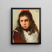 Portrait einer jungen Mädchen mit einer roten Schleife - Silvestro Lega — gerahmtes Bild an der Wand