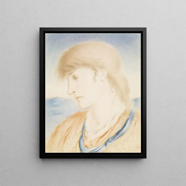 Simeon Solomon - Study of a Head.webp