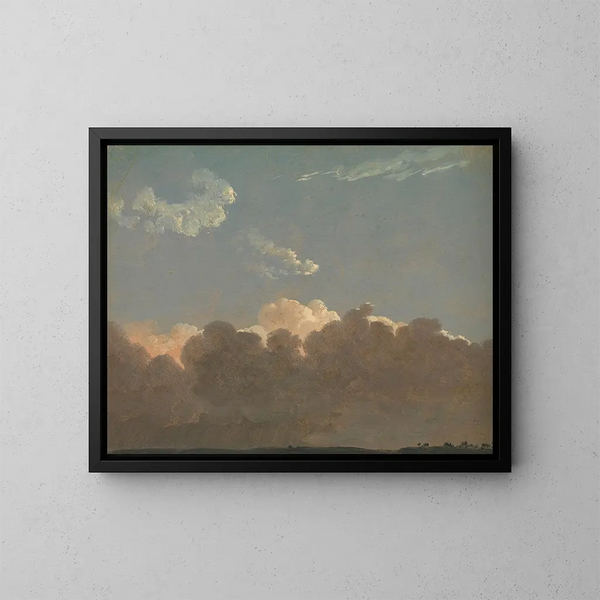 Studio di nuvole: tempesta lontana - Simon Denis — quadro incorniciato alla parete