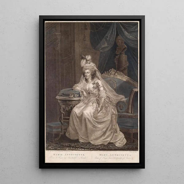 Marie-Antoinette - Simon Malgo — gerahmtes Bild an der Wand