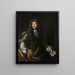 Portrait eines Botschafters - Simon Verelst — gerahmtes Bild an der Wand