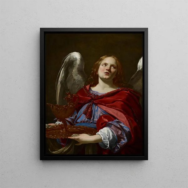Simon Vouet - Angels with Attributes of the Passion Angel Holding the Vessel and Towel for Washing the Hands of Pontius Pilate.webp