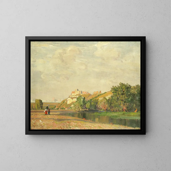 Château Gaillard sur la Seine - Sir Alfred East — gerahmtes Bild an der Wand