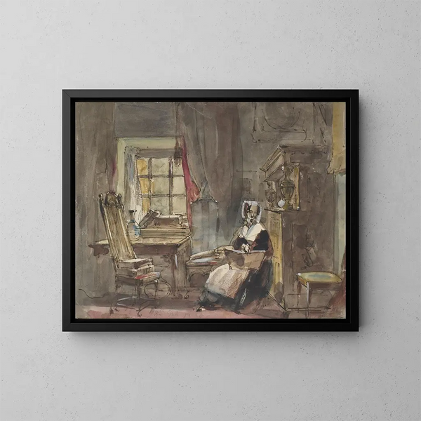 Eine alte Epoche - Sir David Wilkie — gerahmtes Bild an der Wand