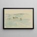 Landscape painting with figures and a carriage - Sir David Wilkie — framed artwork on a wall