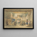 L'Intérieur du Moulin de Pitlessie avec un Homme Tamisant le Maïs - Sir David Wilkie — framed artwork on a wall