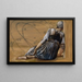 La serie La Rosa Eglantina, studio per Il Giardino della Corte II - Sir Edward Coley Burne-Jones — quadro incorniciato alla parete
