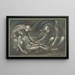 Die Grablegung - Sir Edward Coley Burne-Jones — gerahmtes Bild an der Wand