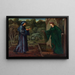 Der Pilger an der Tür der Muße - Sir Edward Coley Burne-Jones — gerahmtes Bild an der Wand