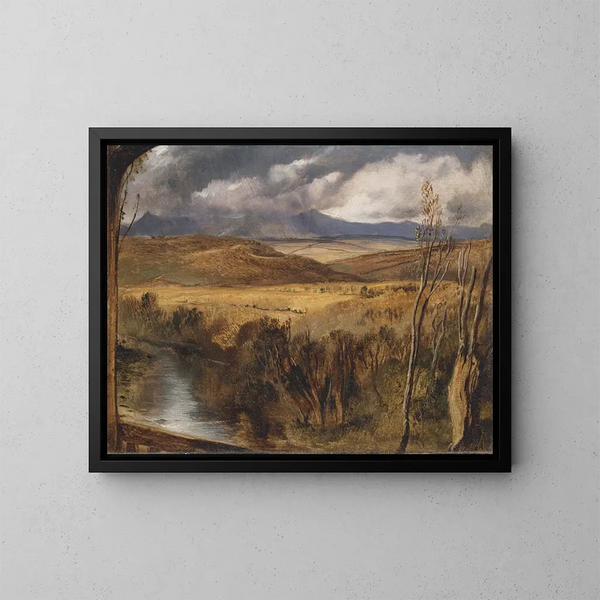 Un paesaggio delle Highlands - Sir Edwin Henry Landseer — quadro incorniciato alla parete