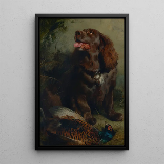 Sir Edwin Henry Landseer - A Sussex Spaniel and a pheasant.webp