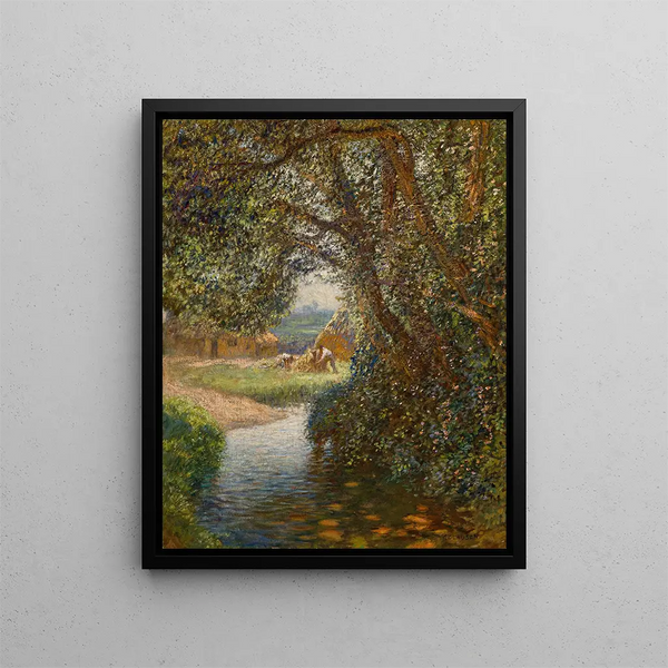 Sir George Clausen - Haymakers by the stream.webp