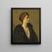 Una donna in nero - Sir John Lavery — quadro incorniciato alla parete