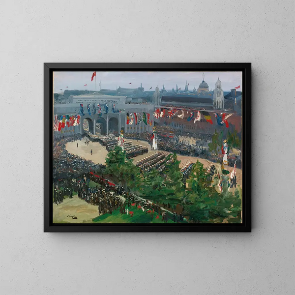Arc de l'Amirauté, 19. Juli 1919 - Sir John Lavery — gerahmtes Bild an der Wand